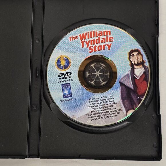 The Torchlighters William Tyndale Story DVD Christian Animated - Picture 2 of 3
